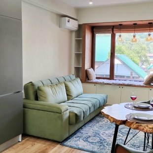 Фотография квартиры Апартаменты с выделенной спальней и видом на горы в центре Красной Поляны