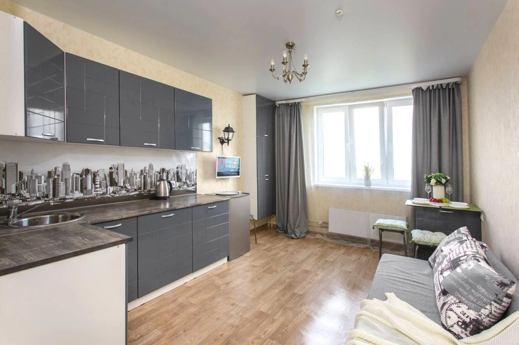 Фотография квартиры Апартаменты СВЕЖО! Comfort - Современная Студия В Центре (10 этаж)