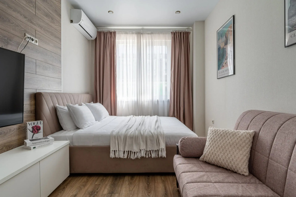 Фотография квартиры Апартаменты RED APARTMENTS Арт Лайт Сити апартамент Майков