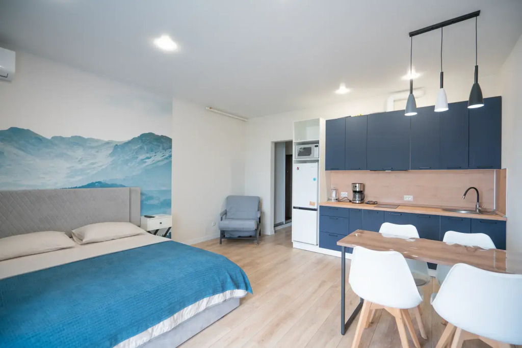 Фотография квартиры Апартаменты LS-Econom Studio с видом на горы с 7 этажа