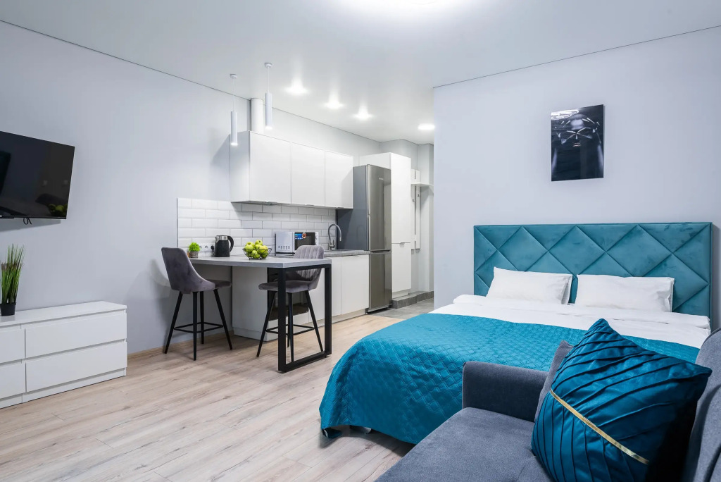 Фотография квартиры Квартира студия на сутки Минск Мир Быстрое заселение Wi-Fi Подходит для командировок и отдыха