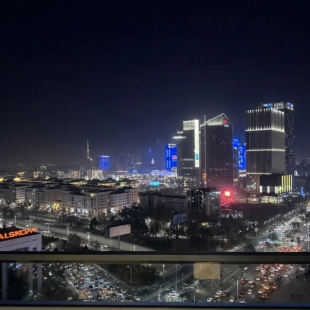 Фотография квартиры Апартаменты Просторная дизайнерская с панорамным видом на город