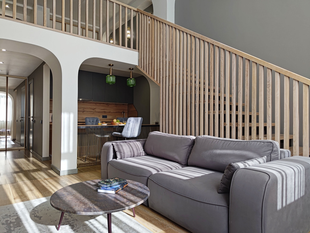 Фотография квартиры Апартаменты двухуровневые с видом на горы. Жить в Горах.