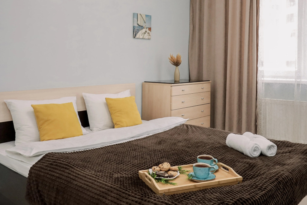 Фотография квартиры Апартаменты Уютные в новом сoвремeнном доме ЖK Пaнорамa