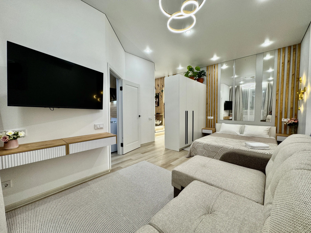 Фотография квартиры Квартира Современная однокомнатная в центре уникальный дизайн и удобство для вашего проживания