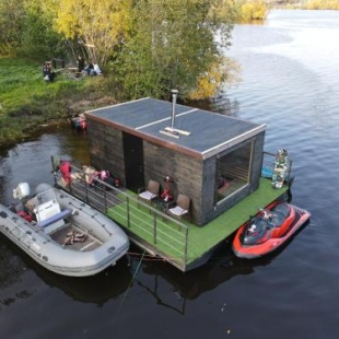 Фотография базы отдыха Тайники Севера Дом баня на воде