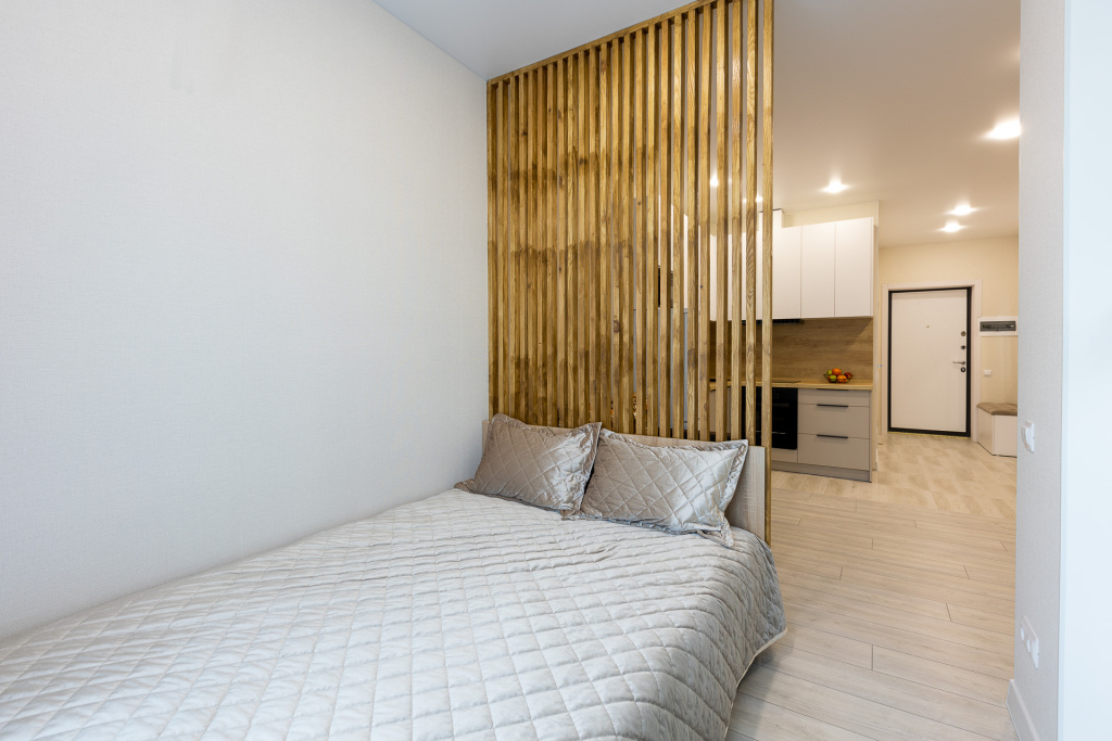 Фотография квартиры Апартаменты Жореса Алфёрова 14 в новом доме Свежая студия