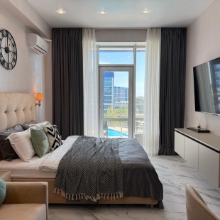 Фотография квартиры Апартаменты Акваделюкс у моря, с бассейном, СПА, пляжем N338