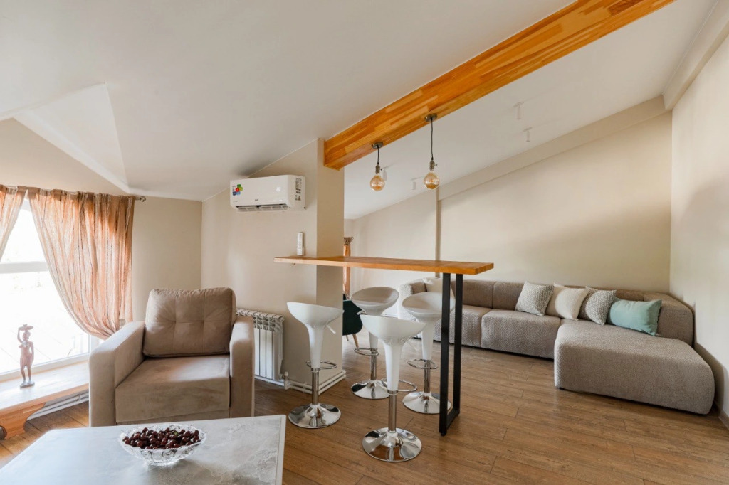 Фотография квартиры Апартаменты Уютные Двухуровневые  с Панорамным Видом и Удобным Расположением