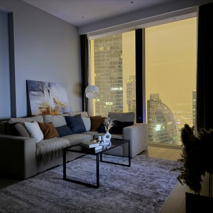 Фотография квартиры Апартаменты Sky City Moscow Редкий апартамент с уникальным видом на 58 этаже! Дизайнерский ремонт!
