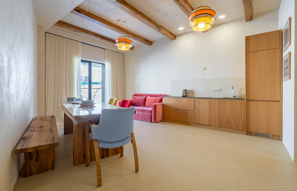 Фотография квартиры Апартаменты Студия с выделенной спальной зоной и двухъярусной кроватью New Gudauri NEO