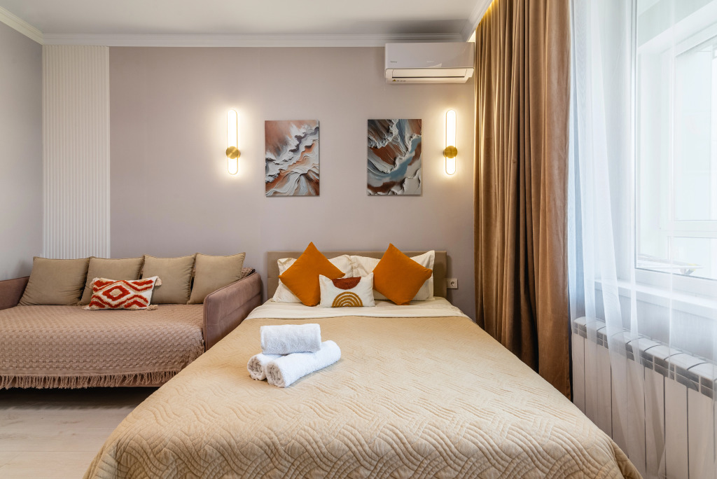 Фотография квартиры Апартаменты Студия Ferrero Rocher в центре рядом c ТРЦ (274)