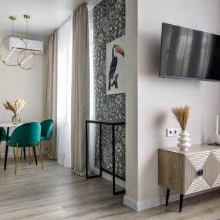 Фотография квартиры Квартира однокомнатная, стильная в ЖК Новелла возле ВКК Экспоград в г. Краснодар