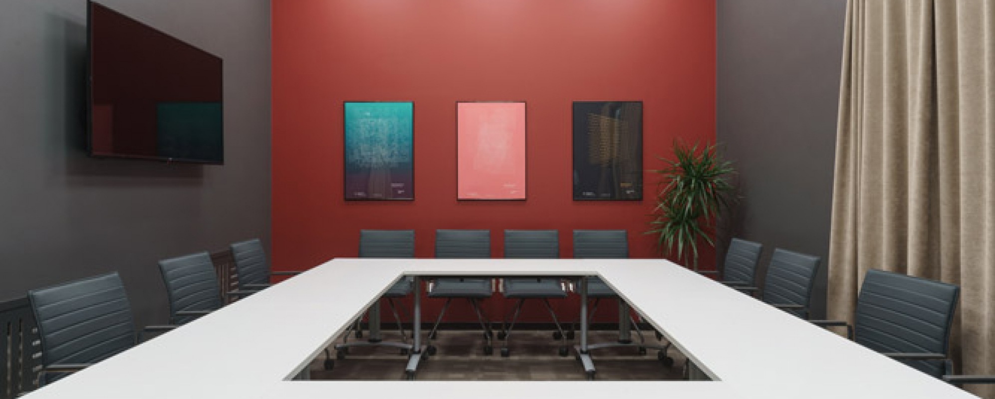 Фотографии комнаты для переговоров Практик Переговорная с рассадкой на 16 человек