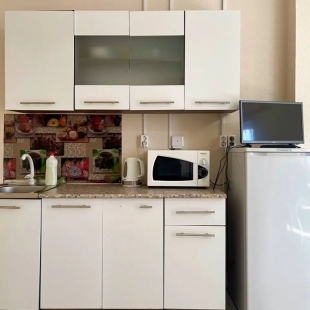 Фотография квартиры Апартаменты с кухней-гостиной и отдельной спальней (4 односпальные кровати, можно сдвинуть в двуспальные)