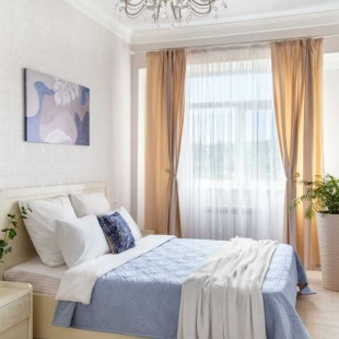 Фотография квартиры Квартира класса Комфорт в центре спальня + гостиная от Piligrim-KMV