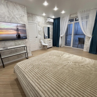 Фотография квартиры Квартира Уютная и светлая видовая квартира с панорамным видом на Волгу