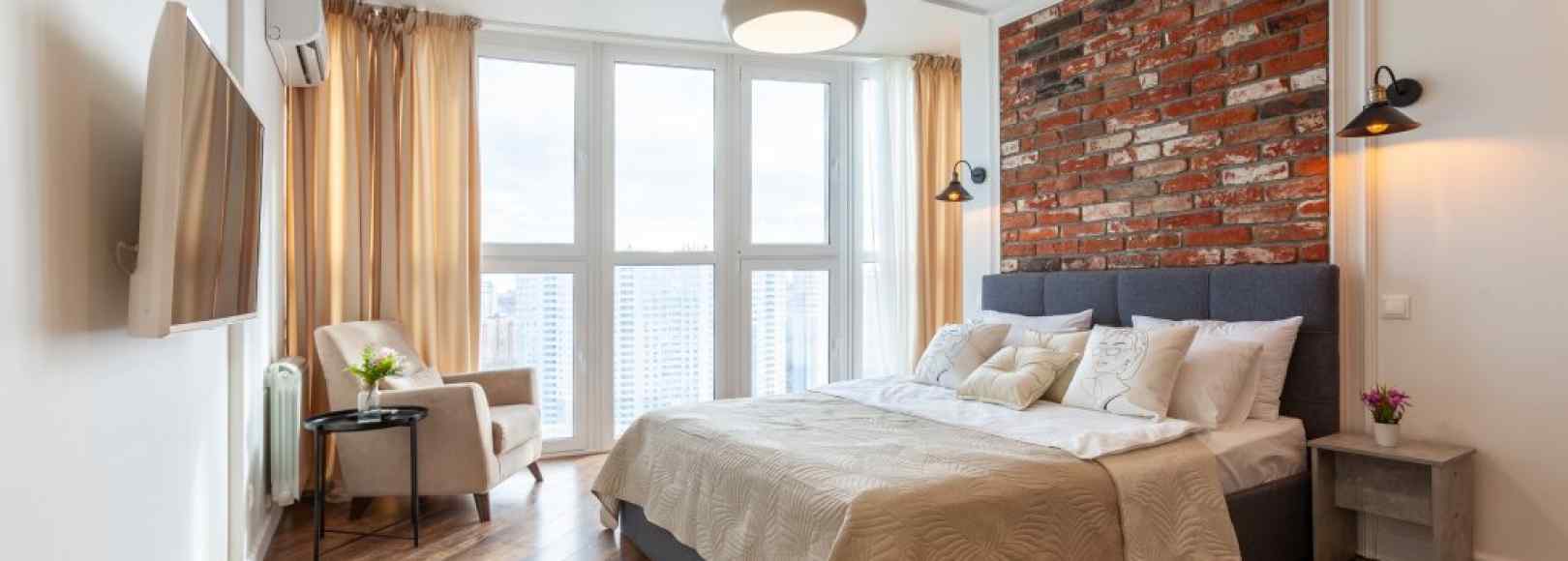 Фотография квартиры Апартаменты RentPlaza c панорамным видом на город