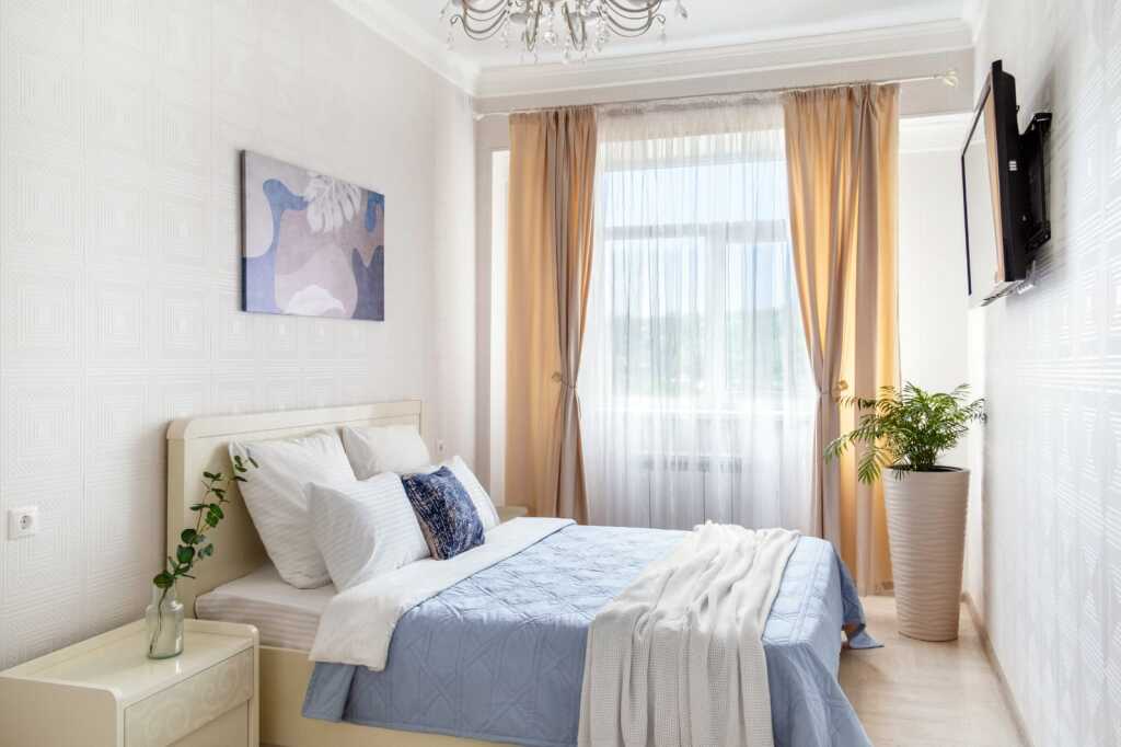 Фотография квартиры Квартира класса Комфорт в центре спальня + гостиная от Piligrim-KMV