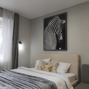 Фотография квартиры Квартира Дизайнерская Студия Для 3 Гостей у Моря Зебра