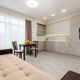 Фотография квартиры Апартаменты Студия с Панорамным Застеклением для 3 Гостей