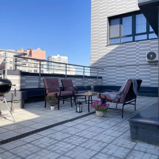 Фотография квартиры Квартира Стильная квартира с террасой в центре города