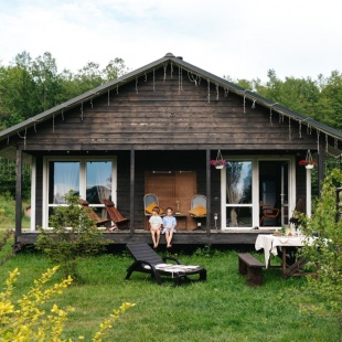 Фотография Коттеджа Шале с камином