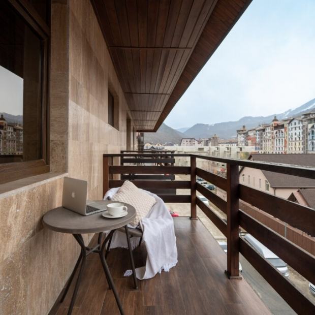 Фотографии квартиры 
            Апартаменты RED APARTMENTS Горная Резиденция Аибга