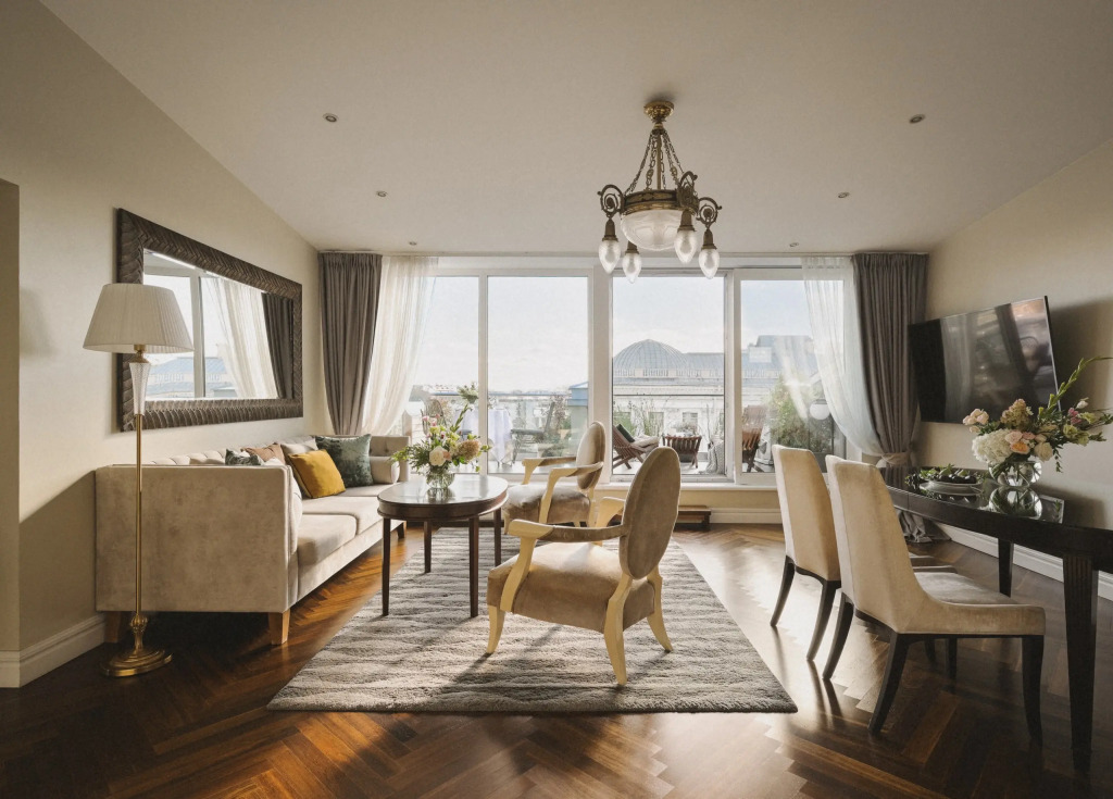 Фотография квартиры Апартаменты Minin Apartments Мансарда с террасой и видом на Невский 170 кв.м.