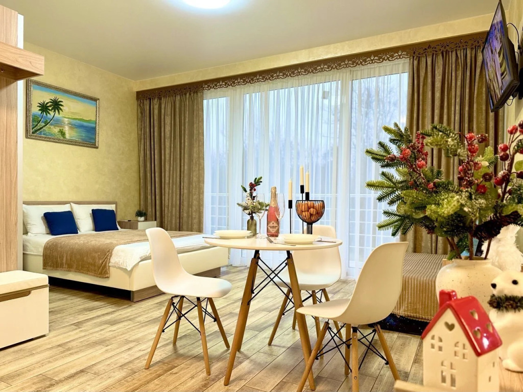 Фотография квартиры Апартаменты В Сириусе С Подогреваемым Бассейном Зимой На Территории