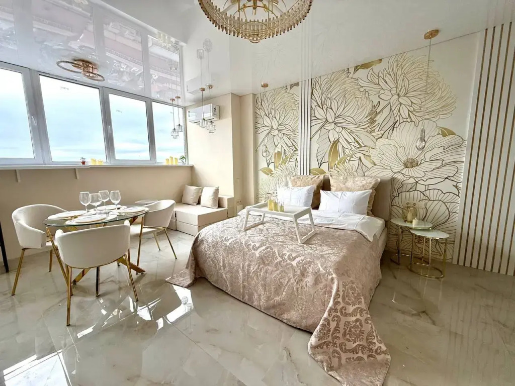 Фотография квартиры Апартаменты Атмосфера Комфорта Студия Хризантема