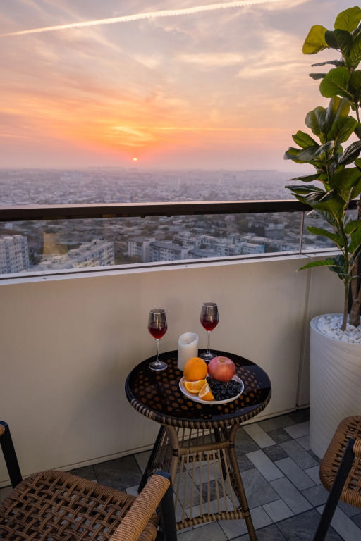 Фотография квартиры Апартаменты Стильная студия с прекрасным видом на город в U-Tower