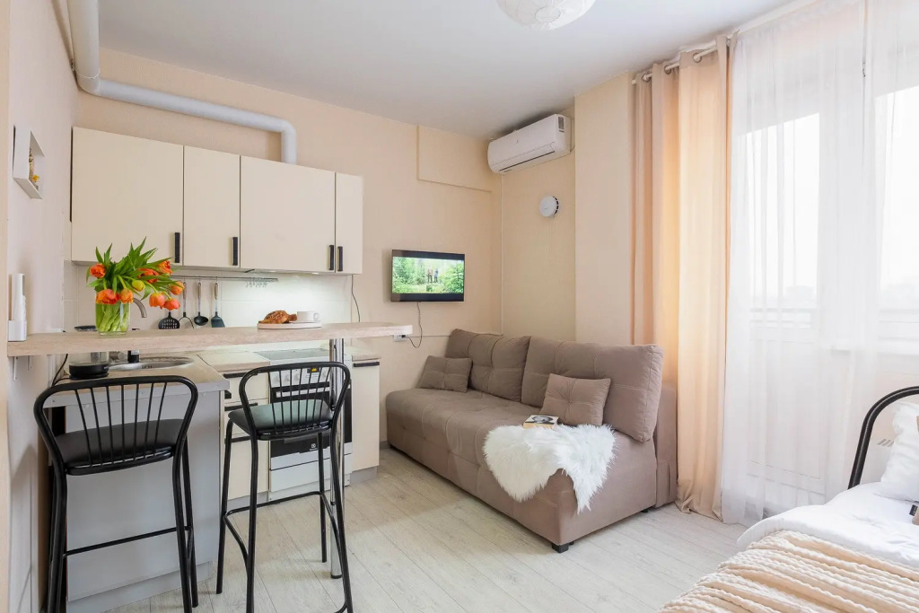 Фотография квартиры Квартира Студия рядом с центром, с кондиционером