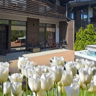 Фотография Коттеджа Частный дом с Сауной Панорамными Окнами и Открытой Террасой в Красной Поляне