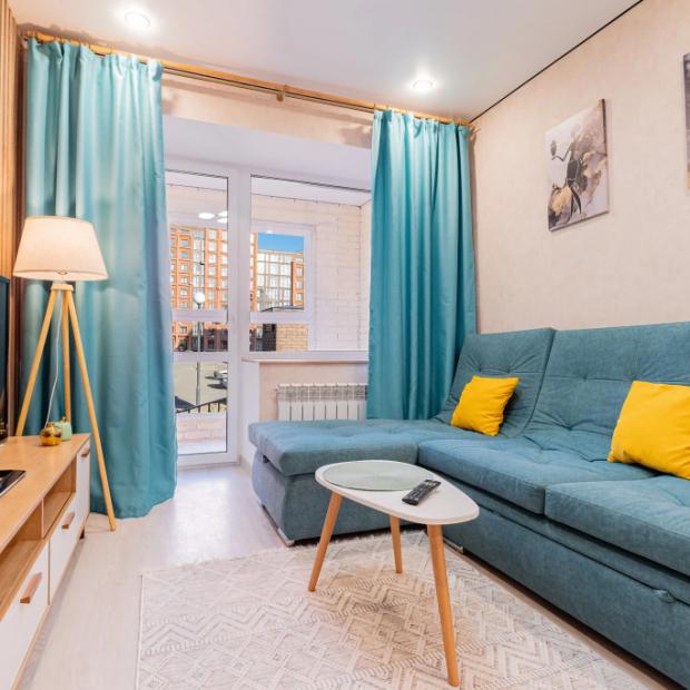 Фотографии квартиры 
            Апартаменты Стильная Евротрешка с Ретро-Проигрывателем