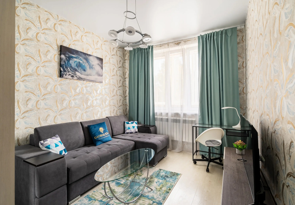 Фотография квартиры Апартаменты GLOBALSTAY на Куриленко. Уникальная 3-хкомн кв Купе Поезда