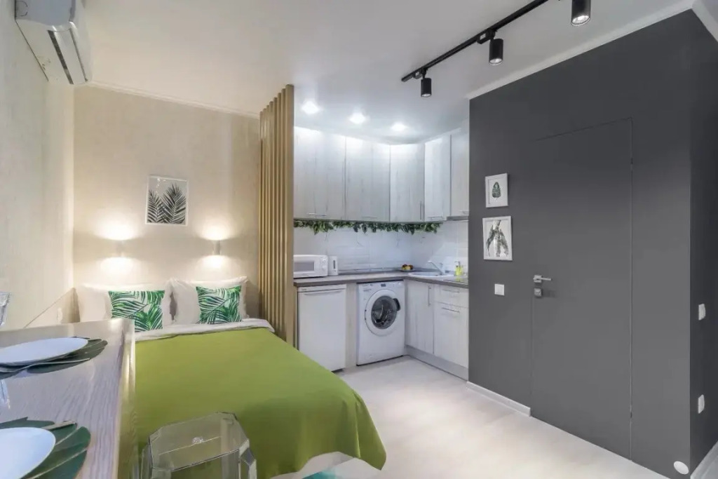 Фотография квартиры Апартаменты Студия Малахит с Парящей Кроватью