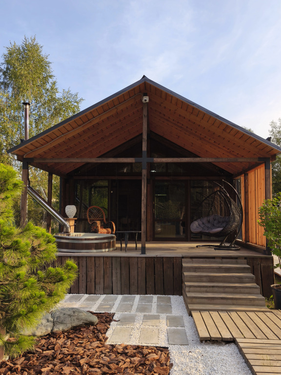 Фотография Коттеджа Частный дом Стильный барнхаус у леса и реки/Баня включена/25 мин от МКАД