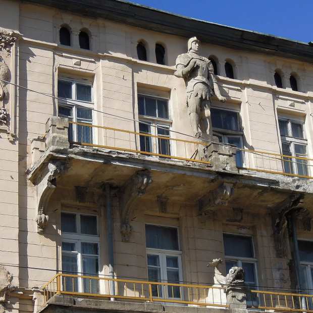 Фотография памятника архитектуры Дом со скульптурой рыцаря