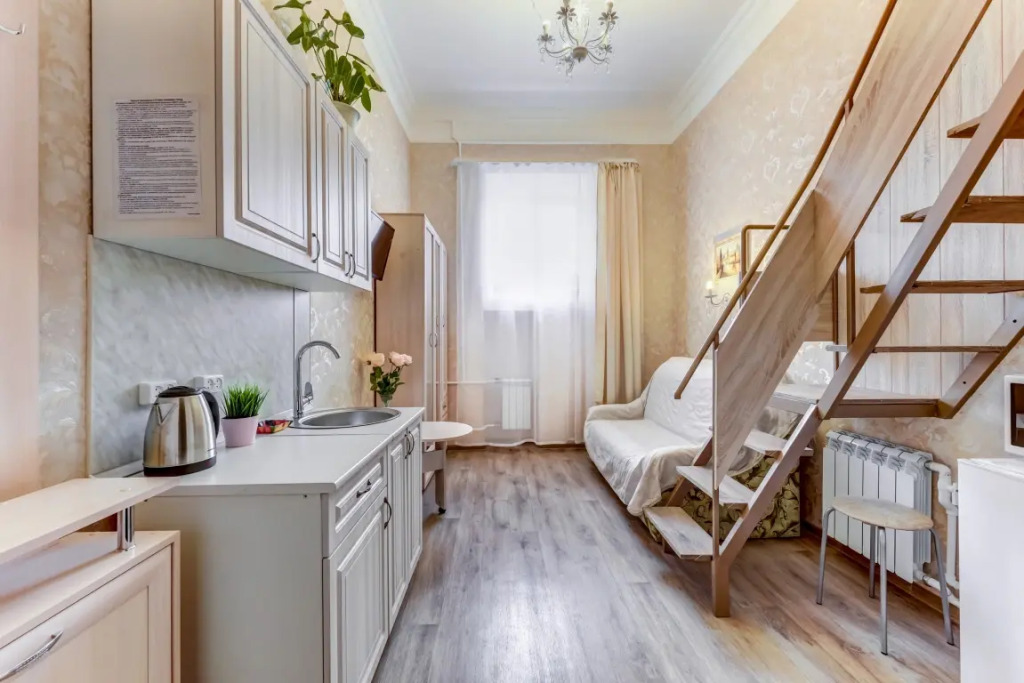 Фотография квартиры Апартаменты Классическая Студия Двухуровневая Любимый Город