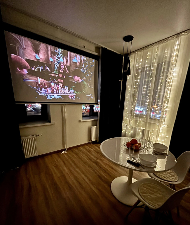 Фотография квартиры Квартира с проектором у метро в новом доме