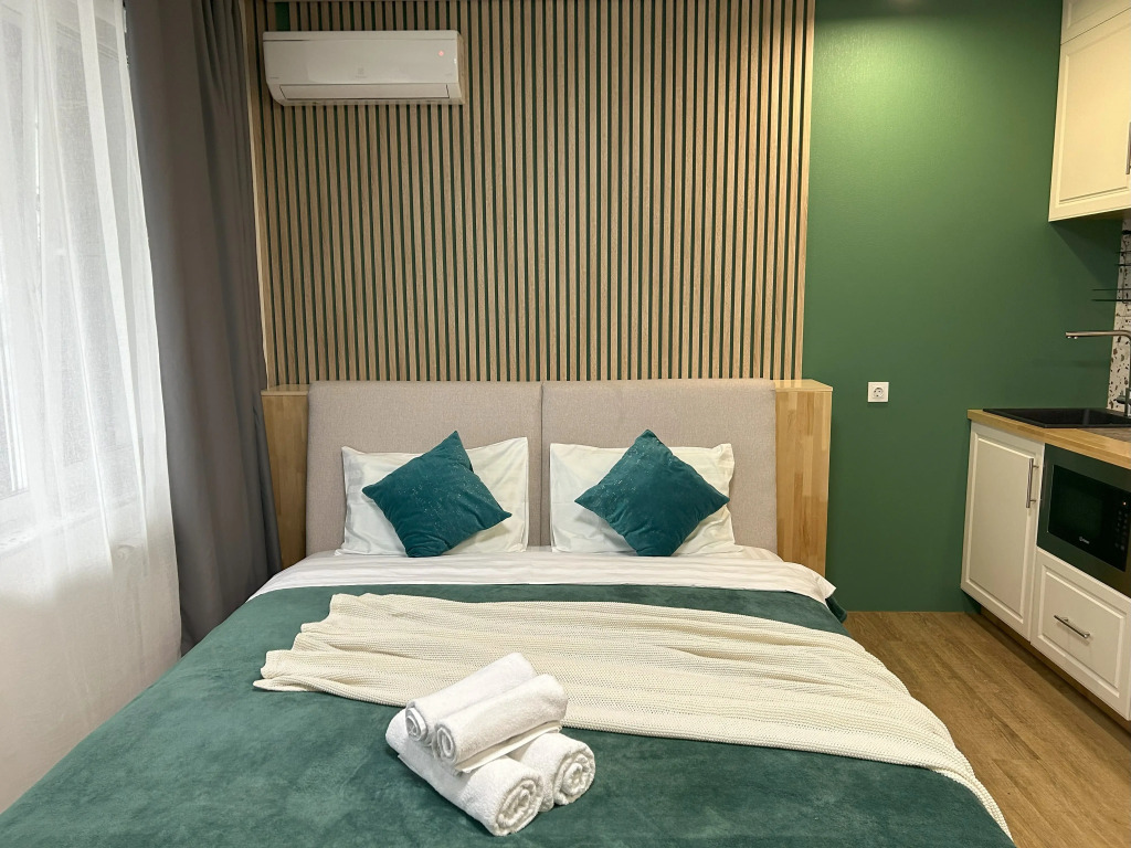 Фотография квартиры Апартаменты Современная Студия с видом на реку на Михайловской набережной