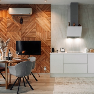 Фотография квартиры Апартаменты Lalapart Skyfall с панорамным видом с 46 этажа небоскреба Савеловский Сити