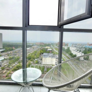 Фотография квартиры Квартира Уютная студия на 24 этаже с панорамным видом