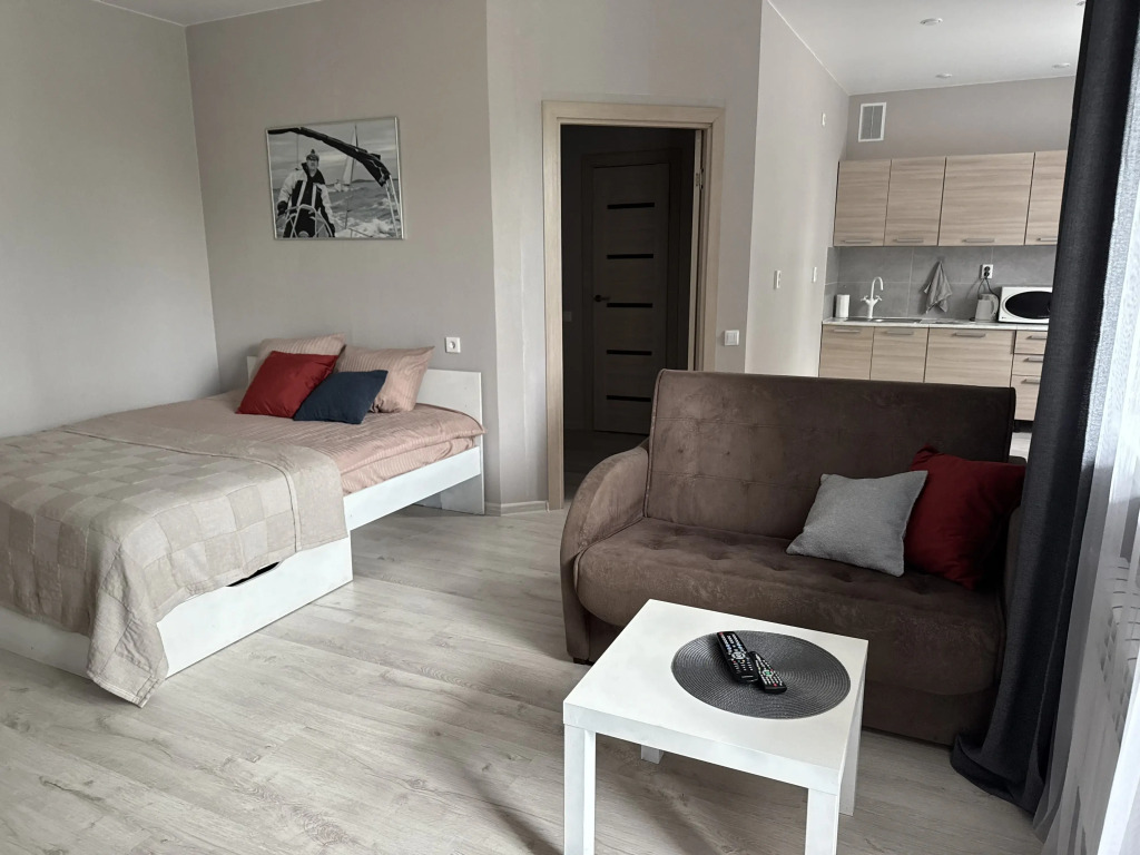 Фотография квартиры Квартира 1 комнатная квартира-студия с балконом для 4 гостей