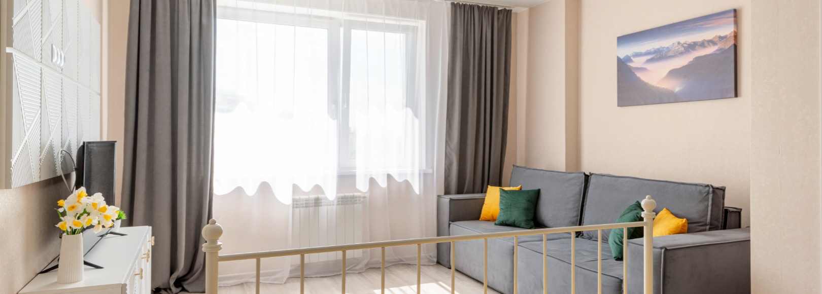 Фотография квартиры Светлая 1-к квартира недалеко от залива  от RentAp