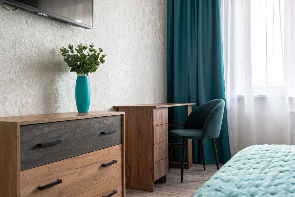 Фотография квартиры Квартира 1-к в новом мкр. на Прокопьева 11 от RentAp, 4 сп.места, 2 TV, широкая кровать