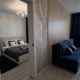 Фотография квартиры Квартира Уютная большая 1-комнатная с отдельной спальней на 21 этаже с панорамным видом на город