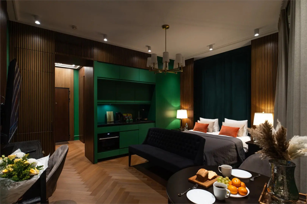 Фотография квартиры Апартаменты Lalapart Green Retreat с видом на Москва-реку у метро Шелепиха