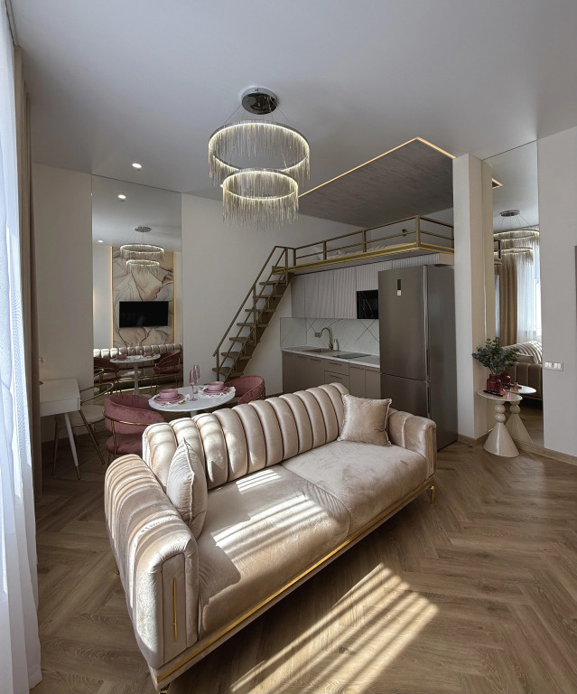 Фотография квартиры Апартаменты Двухуровневая студия KrasLoft в ЖК Преображенский на троих